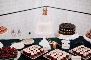 Red, White and Black Dessert Table