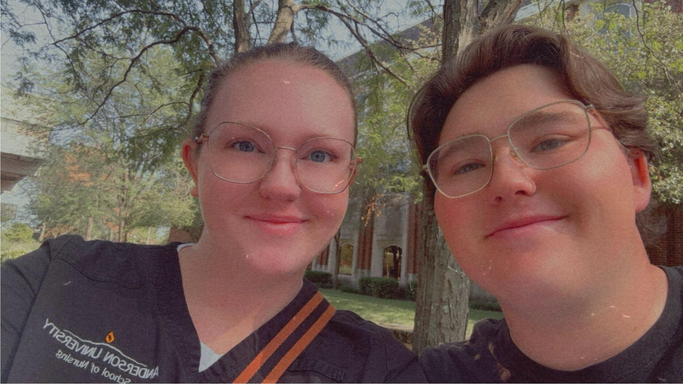 Then came the first two years of college, where they spent many hours in Hartung Hall, where the nursing and engineering departments are based. They became good friends and grew close quickly.