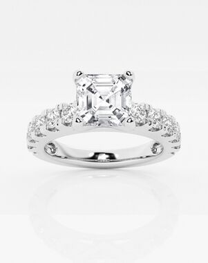 Grown Brilliance Asscher Cut Engagement Ring