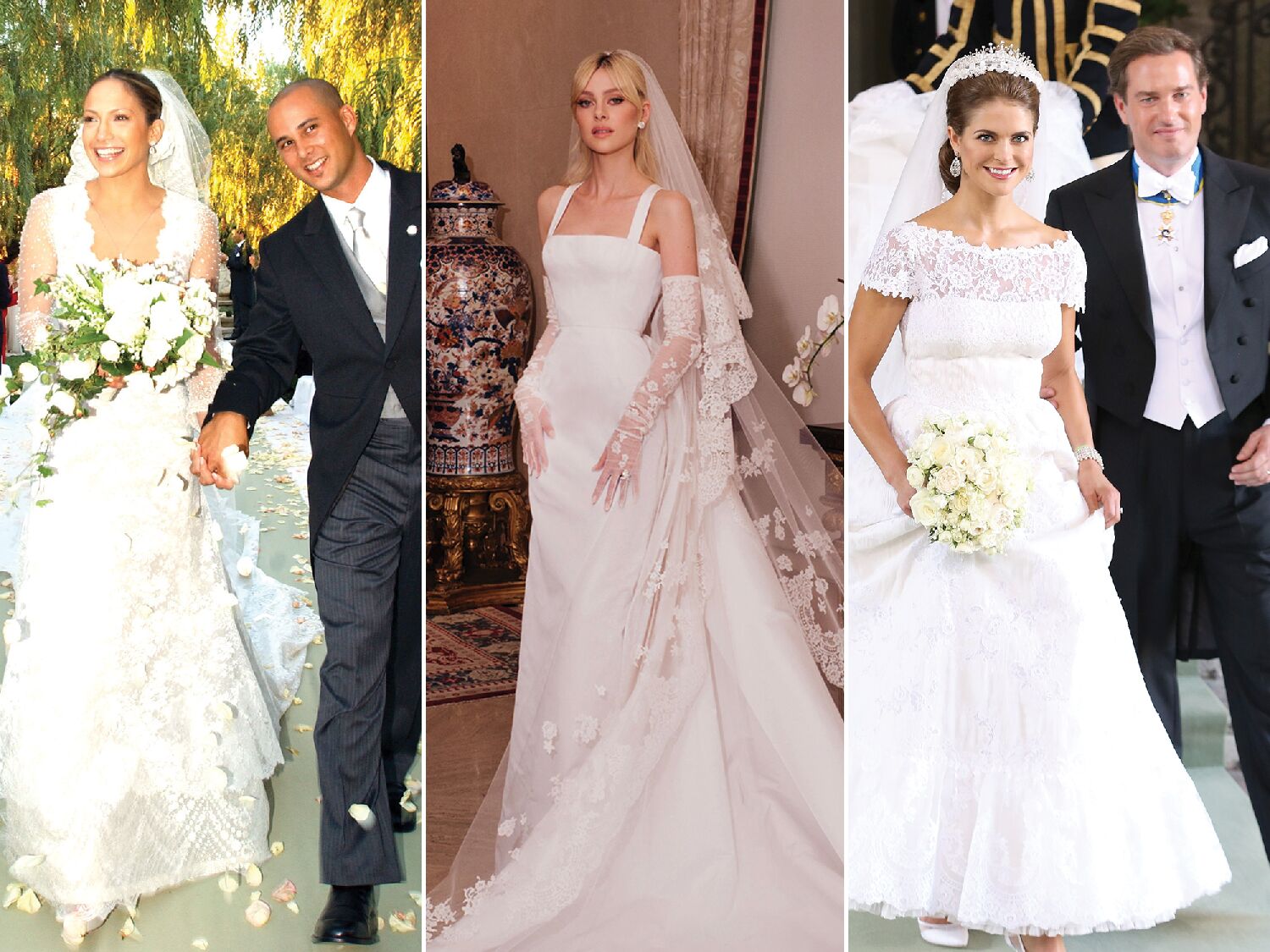 Individualitet Cordelia Udfyld 12 Iconic Valentino Celebrity Wedding Dresses