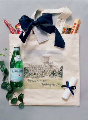 Preppy Illustrated Welcome Bags with Candy