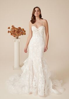 Justin Alexander Desiree Fit-and-Flare Wedding Dress