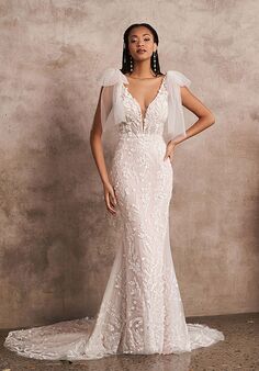 Lillian West 66212 Fit-and-Flare Wedding Dress