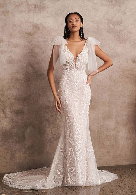 Lillian West 66212 Fit-and-Flare Wedding Dress - 6