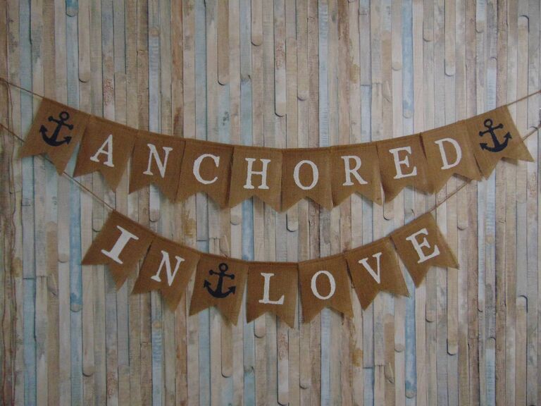 beach themed bridal shower nautical banner