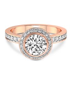 Friendly Diamonds Elegant Round, Oval Cut Engagement Ring