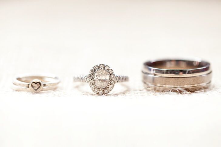 Allison and James wanted to include Allison's daughter in every aspect of the wedding including having a ring for her.