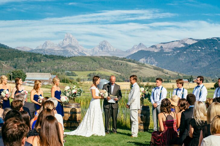 Wyoming Ranch Outdoor Wedding Ceremony