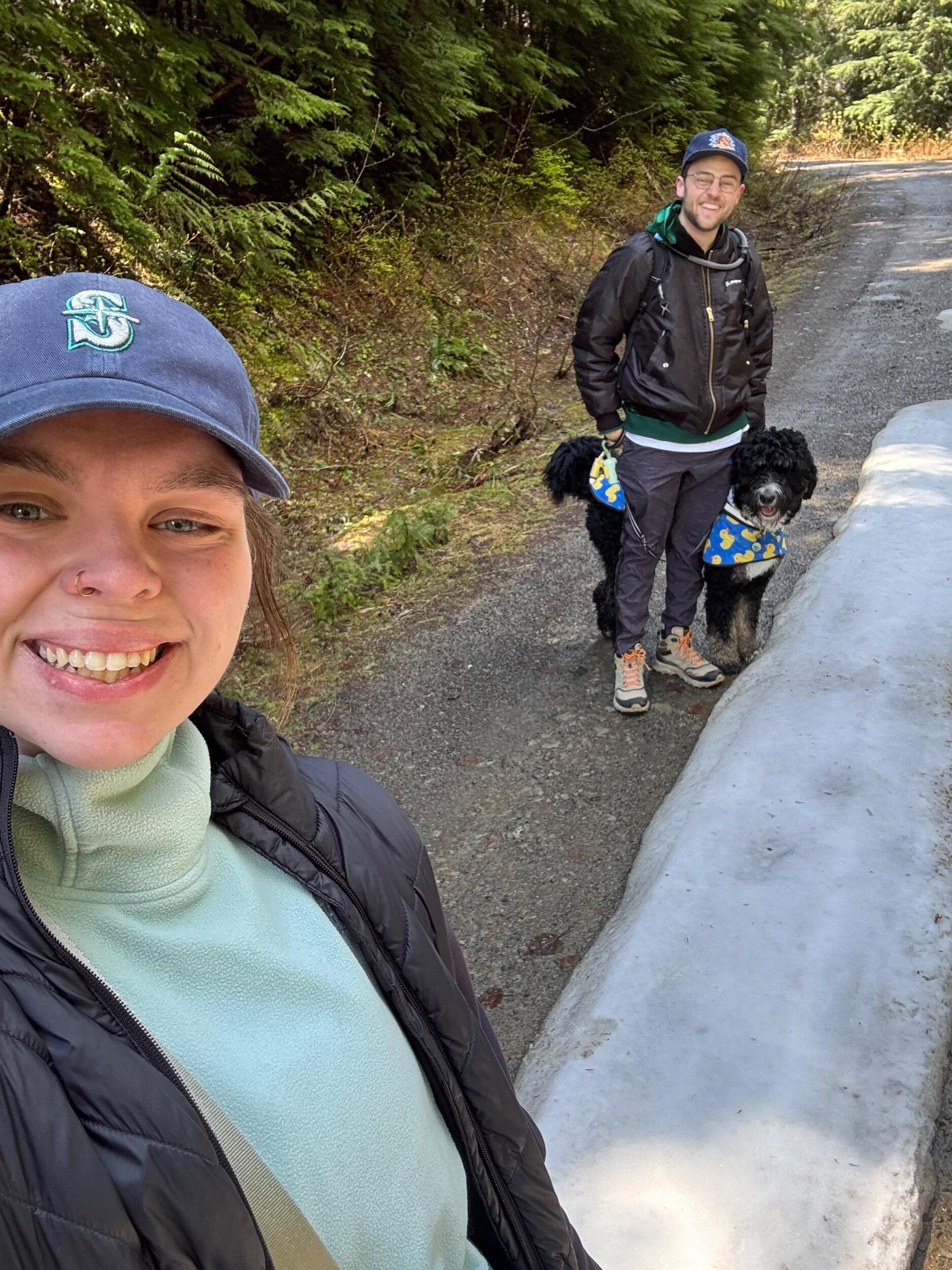 Trip to Rainier for our 1 yr anniversary!! First family pic.