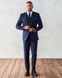 The Black Tux Stretch Wool True Navy Suit Blue Tuxedo - thumbnail - 1