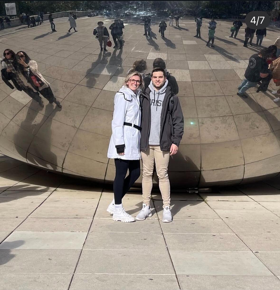 I met JT's family and he showed me around his hometown.