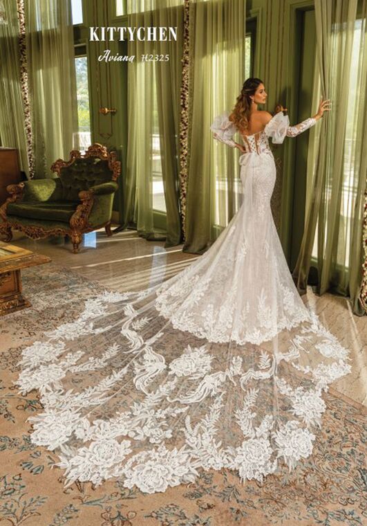 KITTYCHEN AVIANA, H2325 Fit-and-Flare Wedding Dress - 4