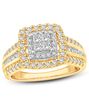 Kay Jewelers Unique Princess Cut Engagement Ring - thumbnail - 1