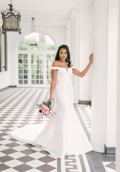 Essense of Australia D3582 Fit-and-Flare Wedding Dress