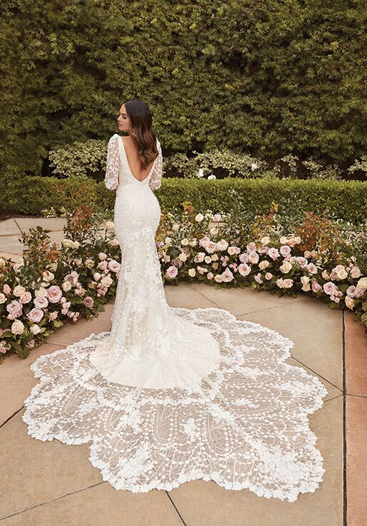 Casablanca Bridal 2476 Lauren Fit-and-Flare Wedding Dress - 4