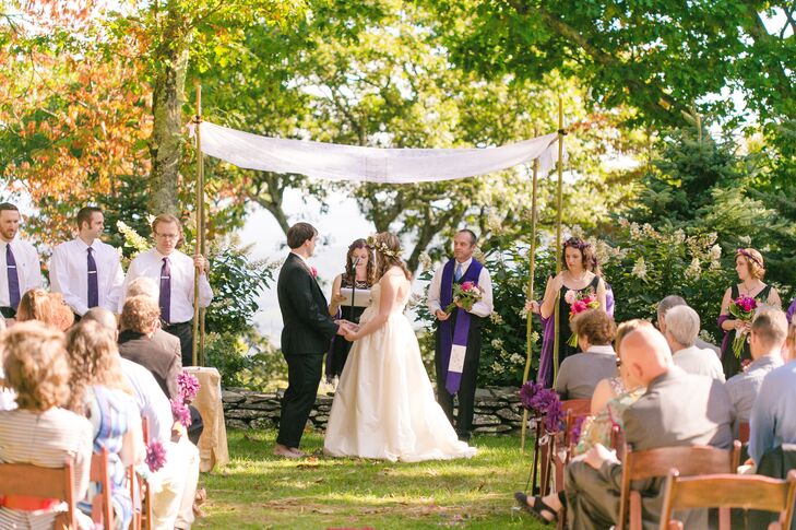 "We wanted our wedding to be meaningful, adventurous, elegant, informal and relaxed," says Edith, "and -- despite all those adjectives -- simple!"