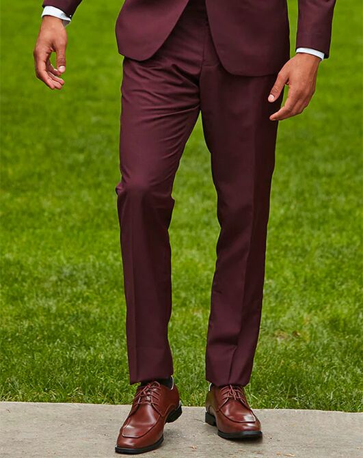BLACKTIE ATHENS Burgundy Wedding Suit Red Tuxedo - 2