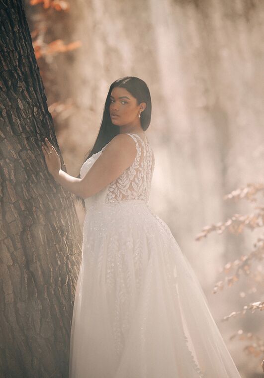 Disney Fairy Tale Weddings Pocahontas - D435 A-Line Wedding Dress - 5