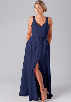 Kennedy Blue Riley V-Neck Bridesmaid Dress