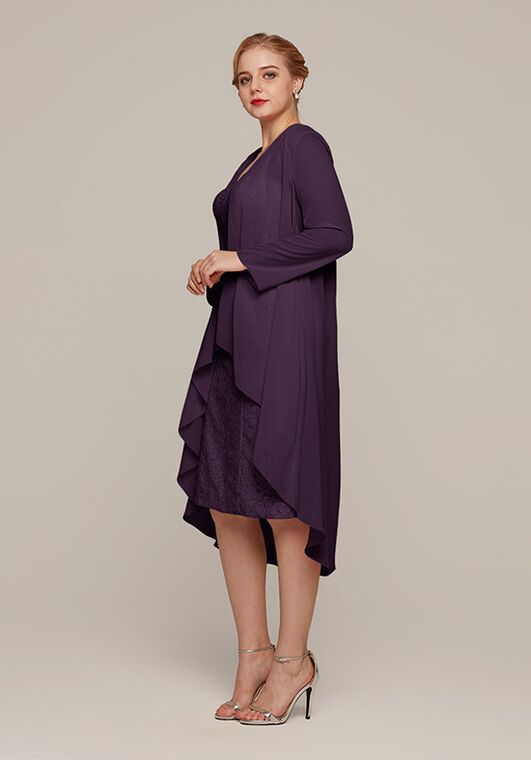 AW Bridal AW Karla Dress Purple Mother Of The Bride Dress - 4