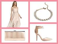 rose gold bridesmaid dress