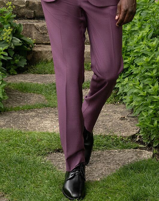 BLACKTIE SHARKSKIN Violet Wedding Suit Purple Tuxedo - 3