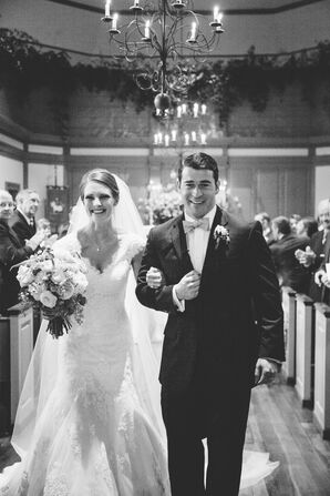 Classic Newlyweds at Historic Madison Church Recessional