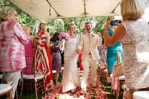Pink Petal Aisle Decorations
