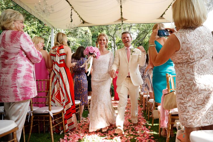 Pink Petal Aisle Decorations