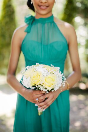 Yellow Rose and Baby's Breath Bouquet