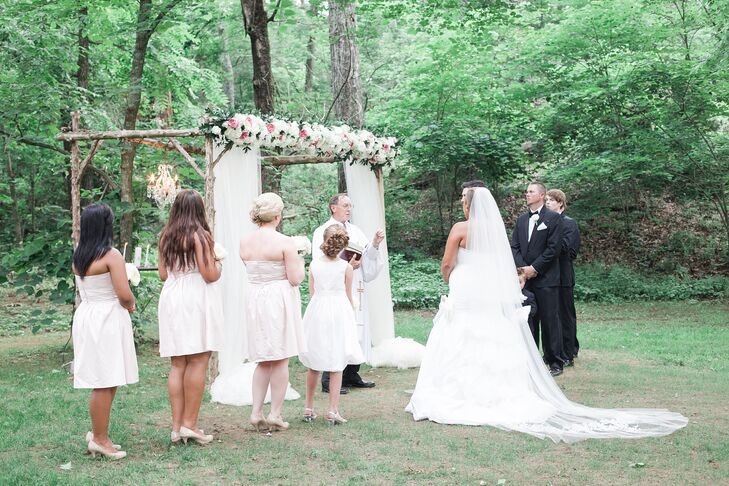 Intimate Outdoor The Barn at Twin Oaks Ranch Ceremony