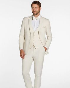 BLACKTIE METRO Creme Wedding Suit Ivory Tuxedo