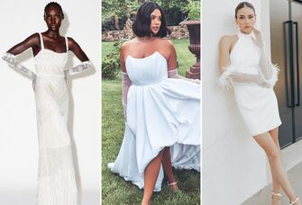 Three fabulous Vegas Wedding Dresses.