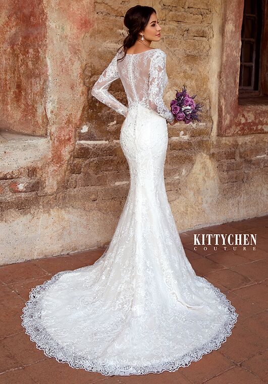 KITTYCHEN Couture FRANCES, K1946 Sheath Wedding Dress - 4