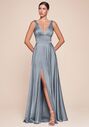 Ladivine 7469 V-Neck and Plunge Bridesmaid Dress - thumbnail - 5