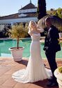 Lillian West 66421 Fit-and-Flare Wedding Dress - thumbnail - 1