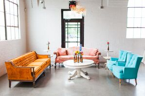 Colorful Cocktail Area with Vintage Lounge Furniture