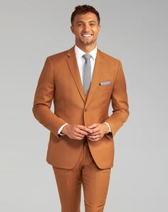 Friar Tux Caramel Venice Suit Brown Tuxedo