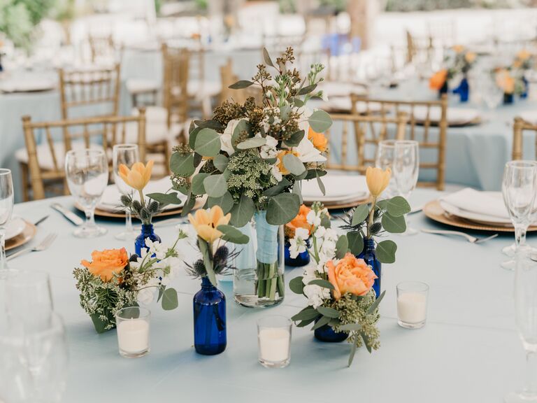 Wedding Centerpieces Glass Bottles