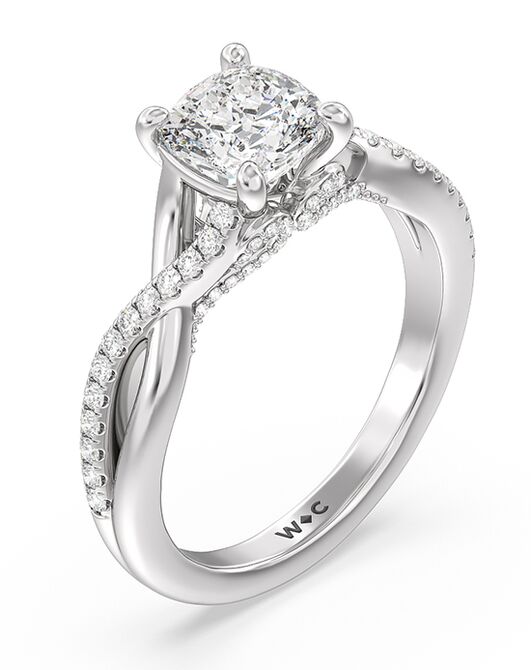 With Clarity Elegant Princess, Cushion, Emerald, Heart, Pear, Radiant, Round, Oval Cut Engagement Ring - 2