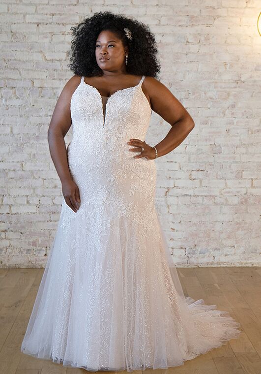 Stella York 7479 plus Fit-and-Flare Wedding Dress - 5