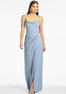 Sachin & Babi Paulina Gown - Slate Blue Scoop Bridesmaid Dress