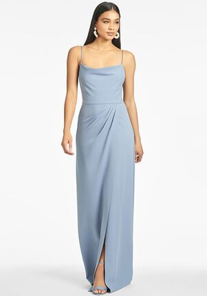 Sachin & Babi Paulina Gown - Slate Blue Scoop Bridesmaid Dress