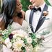 Bride and Groom in Black and White