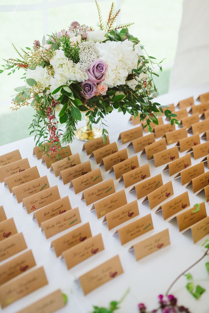 Rustic Kraft Paper Escort Cards