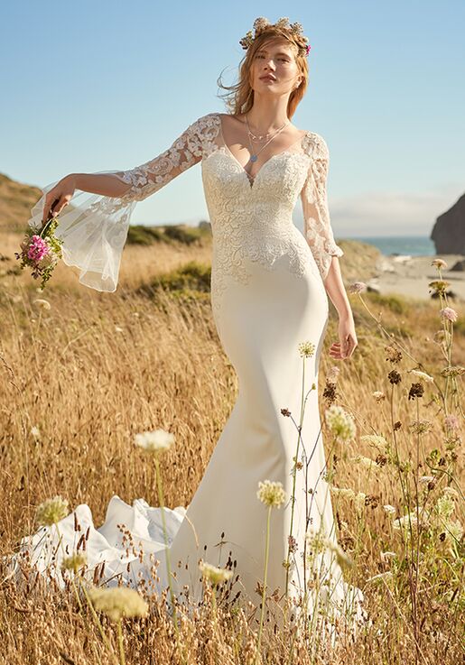Rebecca Ingram FLEUR LYNETTE Sheath Wedding Dress - 5