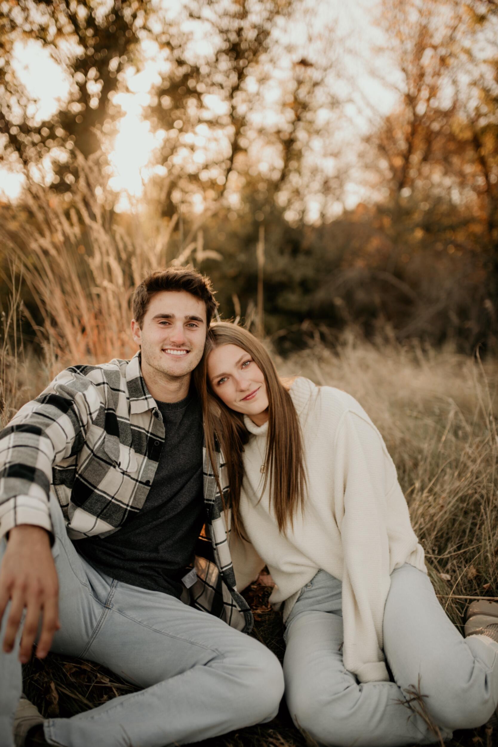One year together! We had pictures taken at Chalco Recreational Park in Omaha.