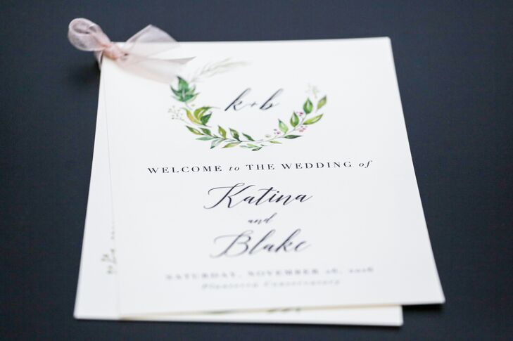 Simple yet classic invitations set the tone for an elegant celebration.