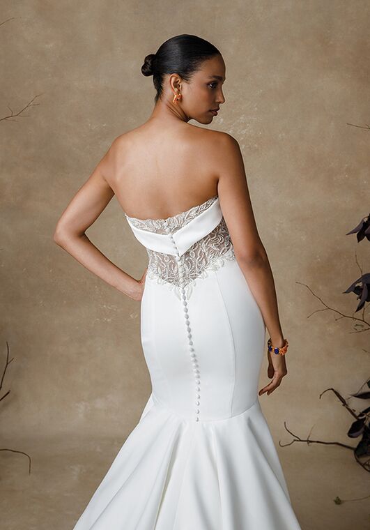 Justin Alexander Glynn Mermaid Wedding Dress - 3