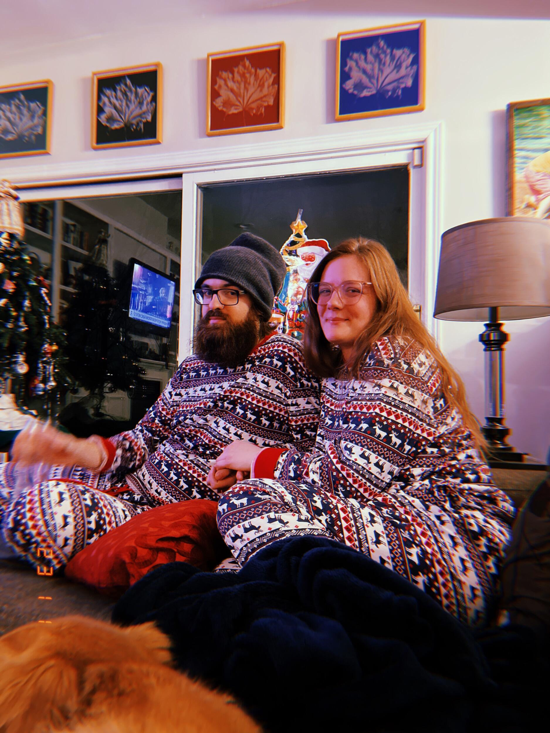 Entering our matching pyjama era!